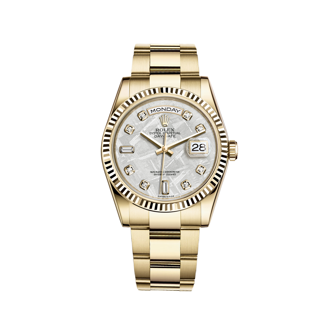 Day-Date 36 118238 Gold Watch (Meteorite Set with Diamonds)