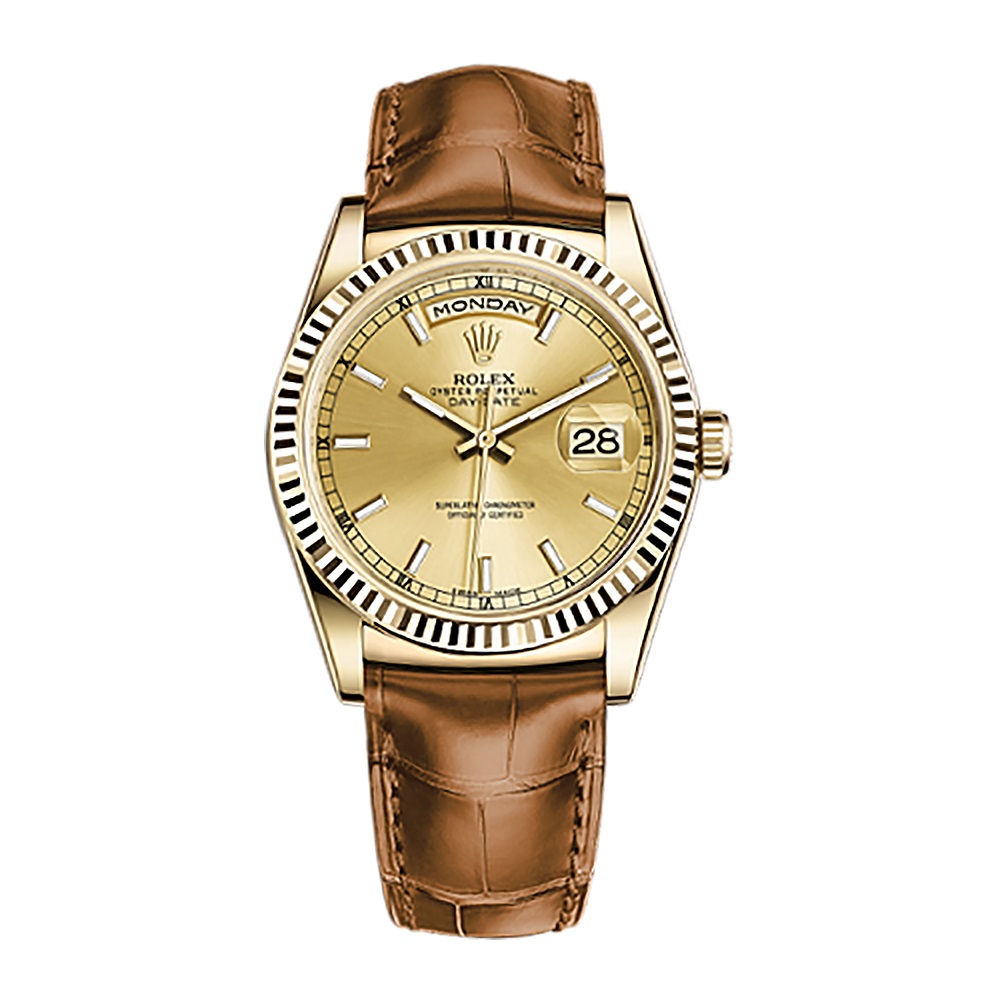 Day-Date 36 118138 Gold Watch (Champagne)