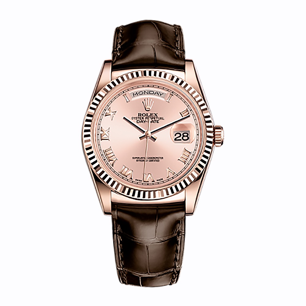 Day-Date 36 118135 Rose Gold Watch (Pink)