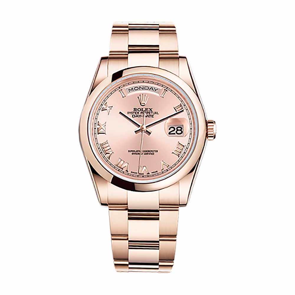 Day-Date 36 118205 Rose Gold Watch (Pink)