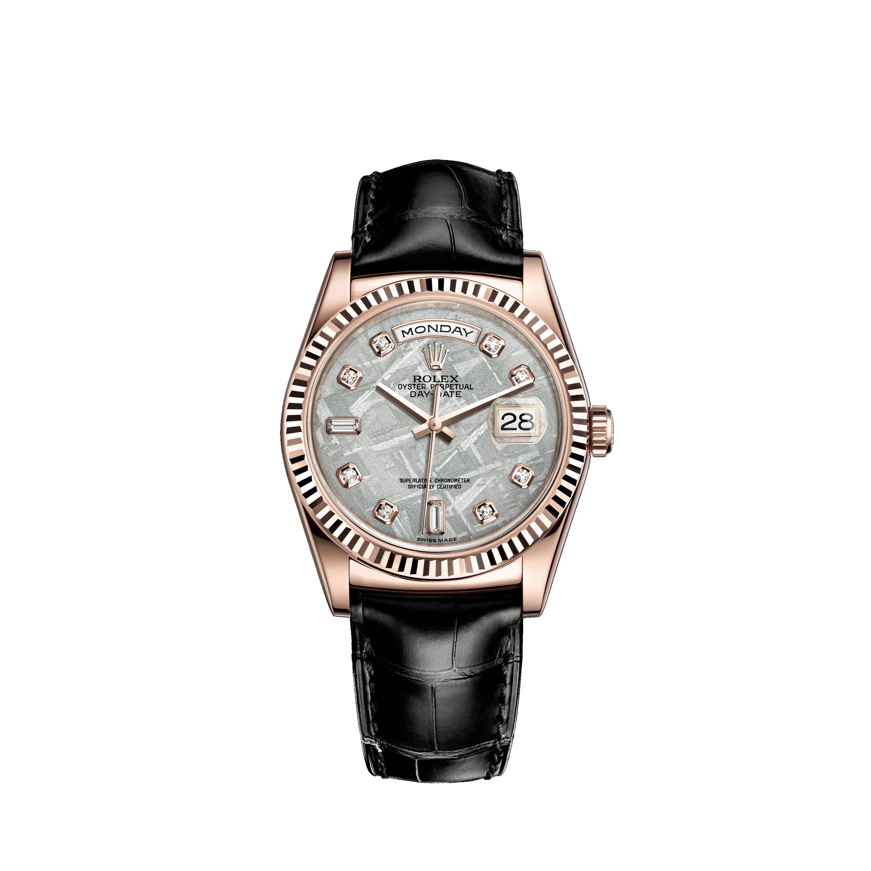 Day-Date 36 118135 Rose Gold Watch (Meteorite Set with Diamonds)
