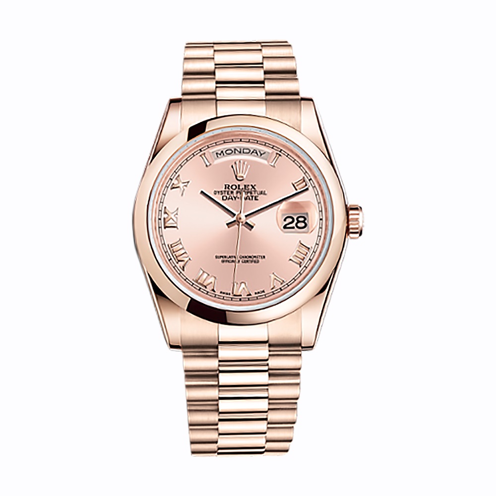 Day-Date 36 118205 Rose Gold Watch (Pink)