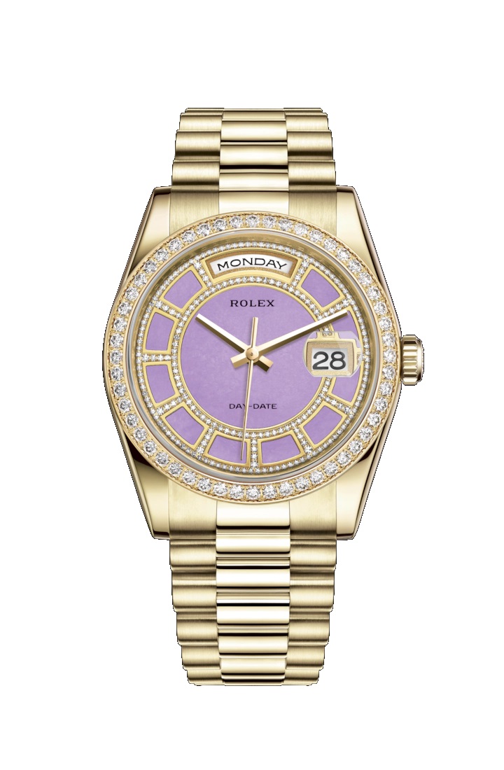 Day-Date 36 118348 Gold Watch (Carousel of Lavender Jade)