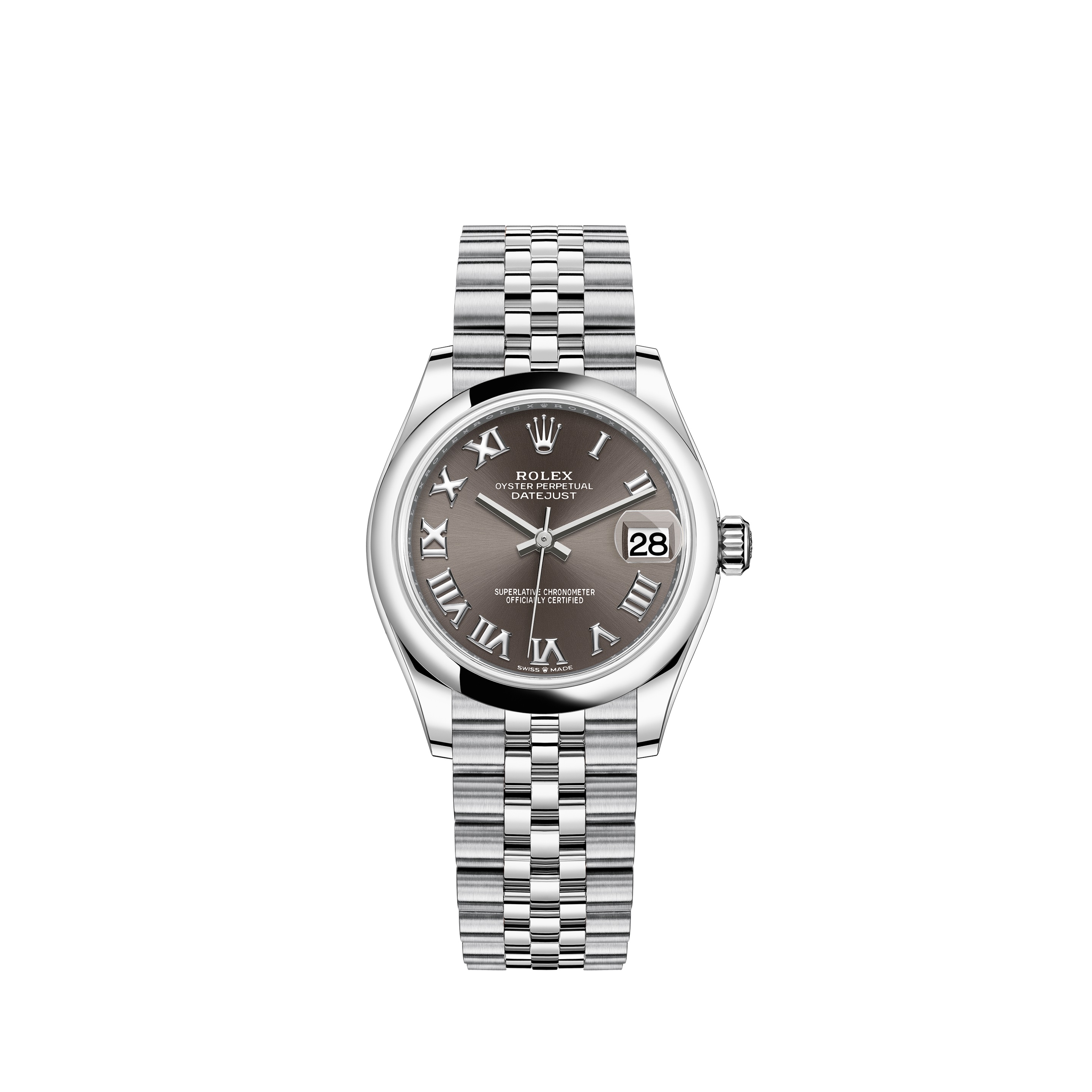 Datejust 31 278240 Stainless Steel Watch (Dark Grey)
