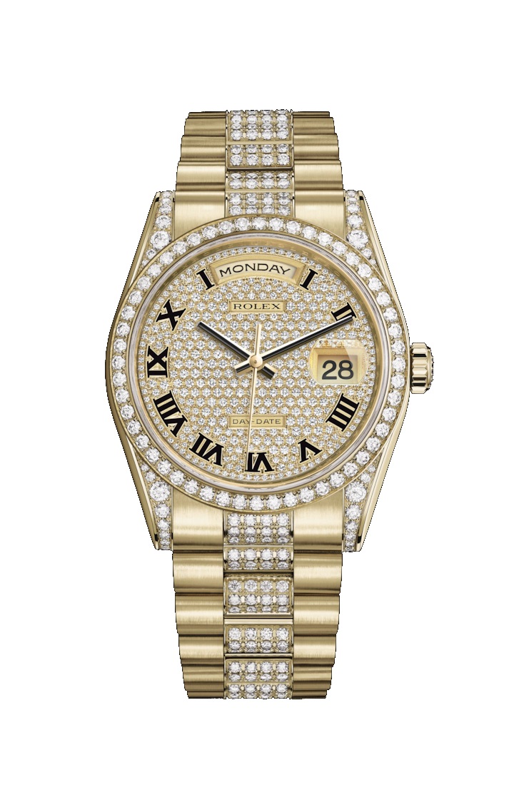 Day-Date 36 118388 Gold & Diamonds Watch (Diamond-Paved)