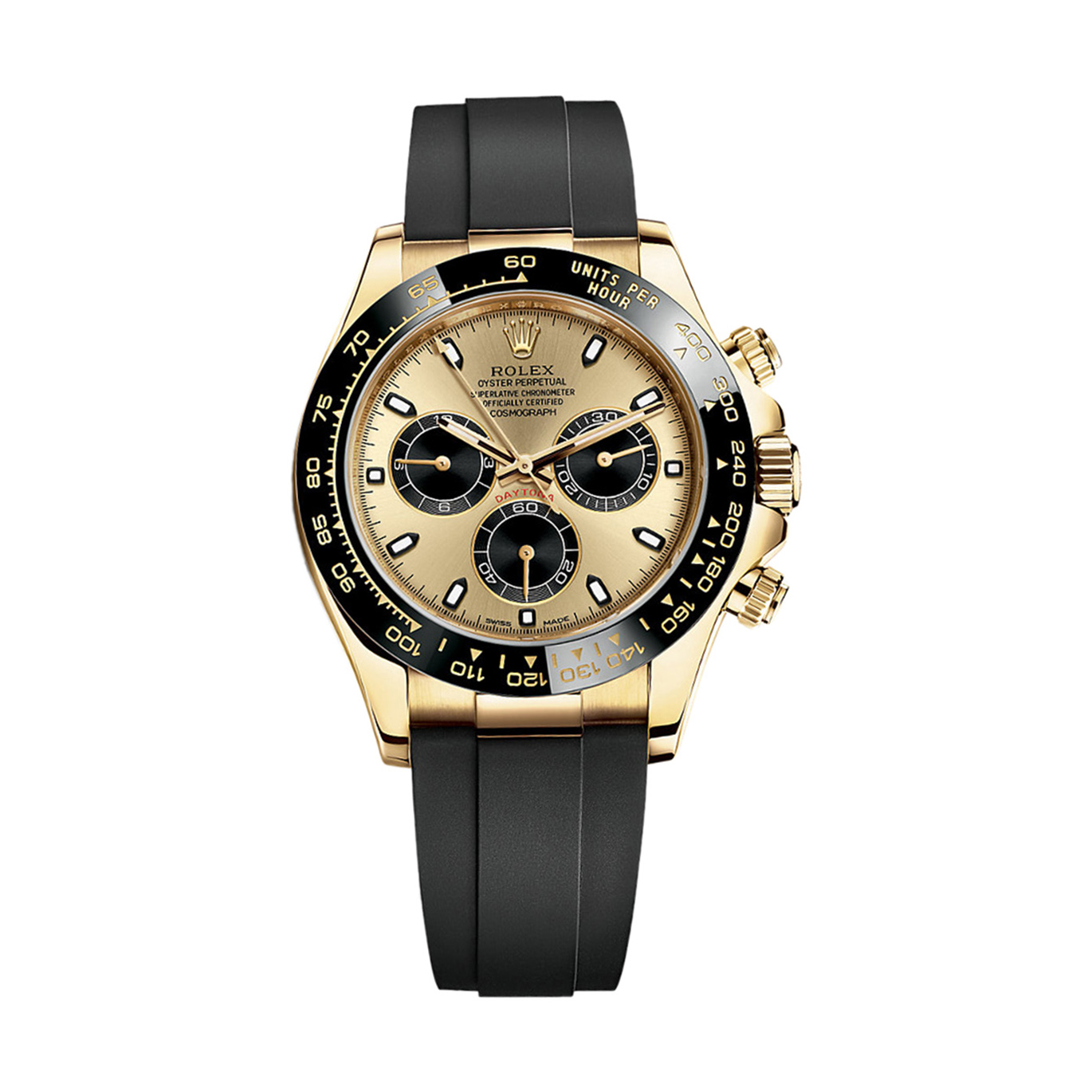 Cosmograph Daytona 116518LN Gold Watch (Champagne & Black)