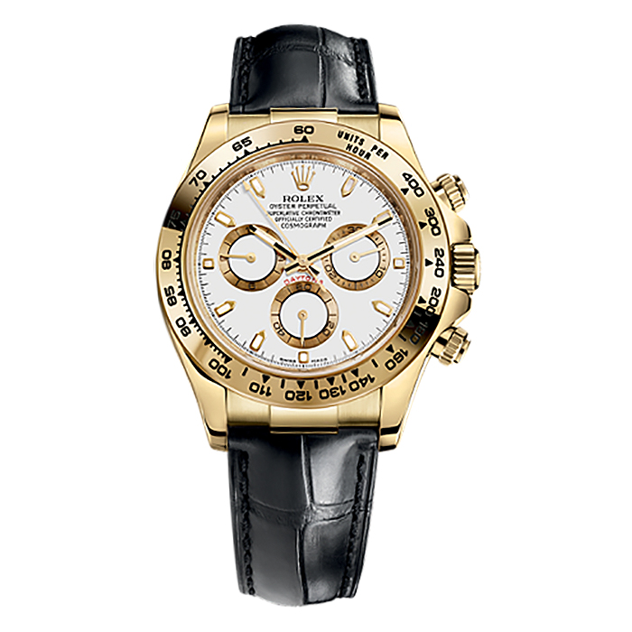 Cosmograph Daytona 116518 Gold Watch (White)