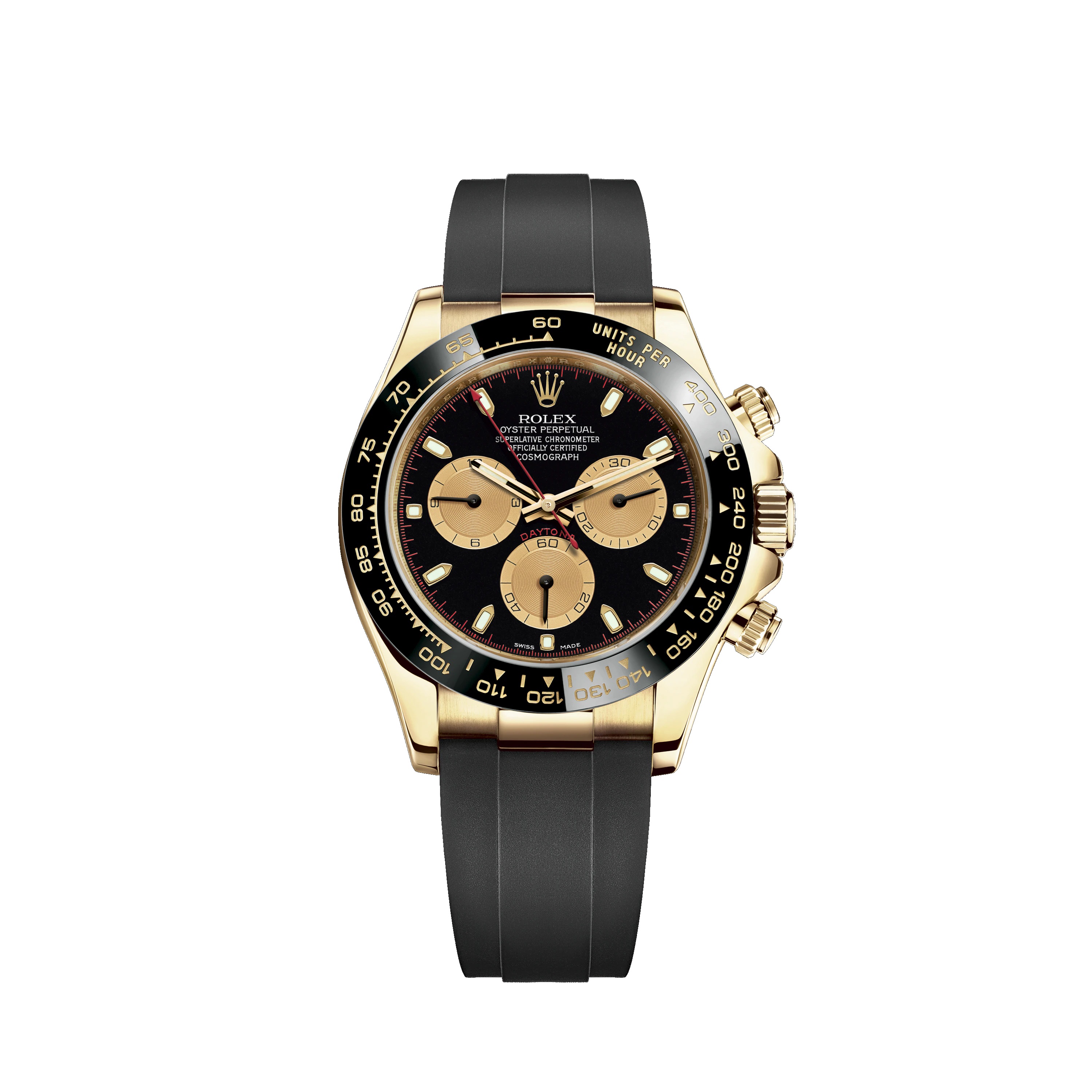 Cosmograph Daytona 116518LN Gold Watch (Black and Champagne-Colour)