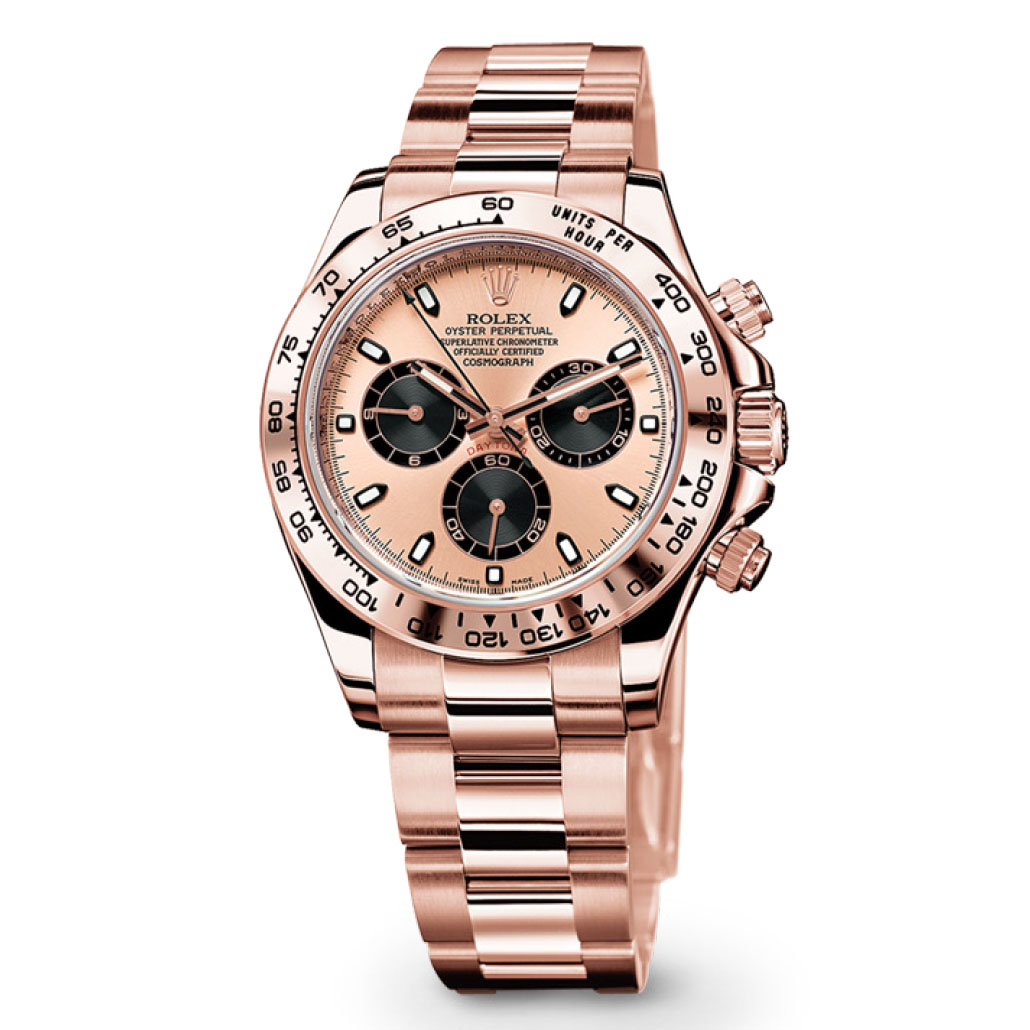 Cosmograph Daytona 116505 Rose Gold Watch (Pink And Black)