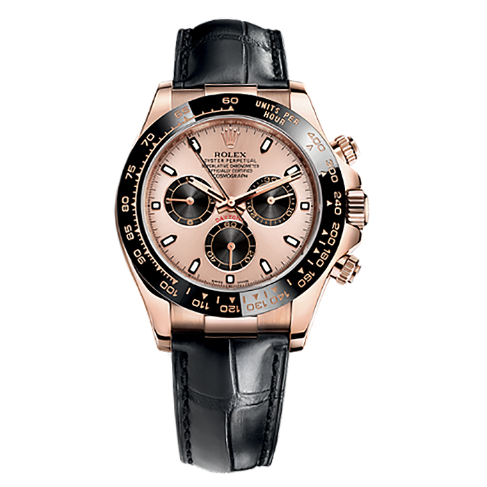 Cosmograph Daytona 116515LN Rose Gold Watch (Pink And Black)