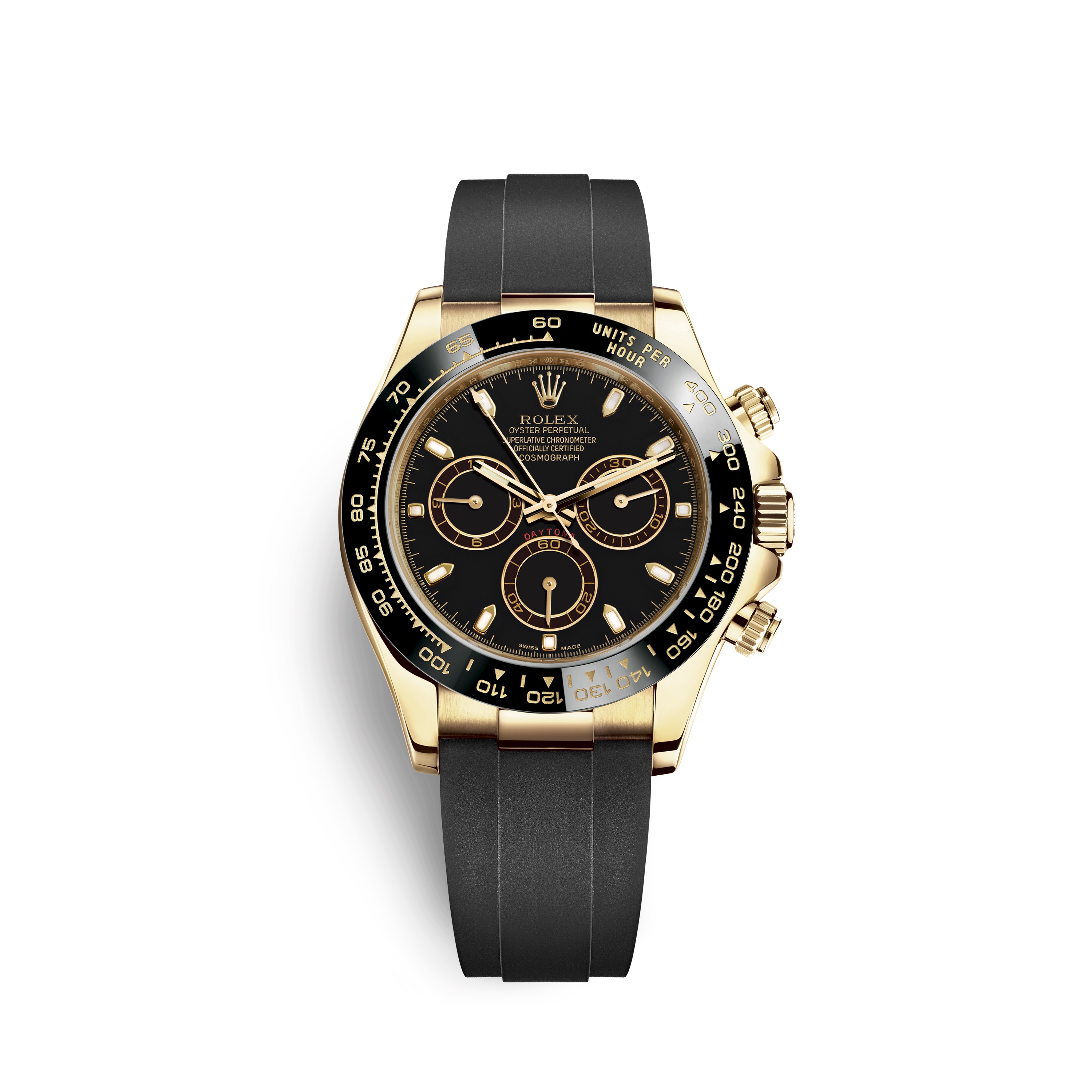 Cosmograph Daytona 116518LN Gold Watch (Black)