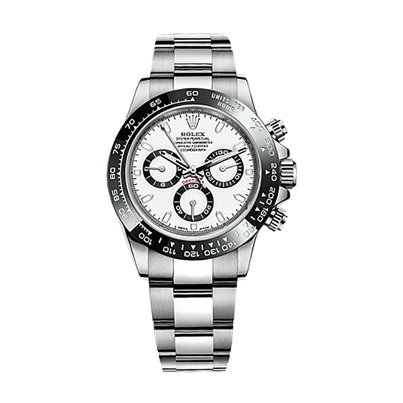 Cosmograph Daytona 116500LN Stainless Steel Watch (White)