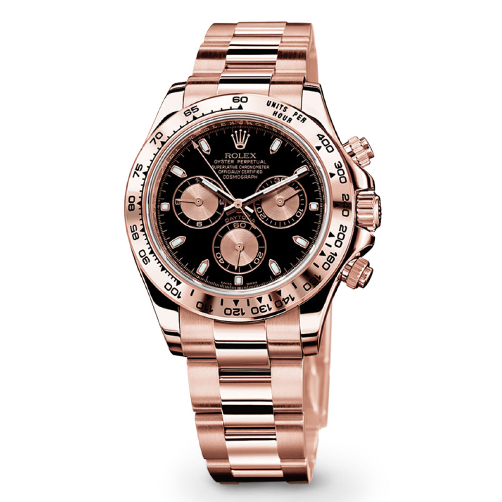Cosmograph Daytona 116505 Rose Gold Watch (Black And Pink)