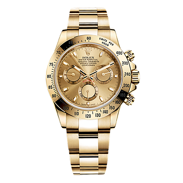Cosmograph Daytona 116528 Gold Watch (Champagne)