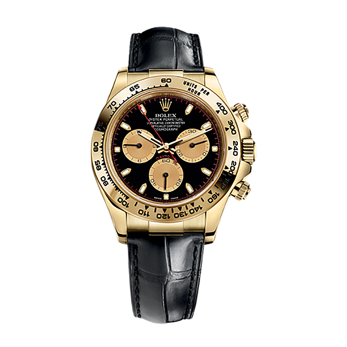 Cosmograph Daytona 116518 Gold Watch (Black And Champagne)