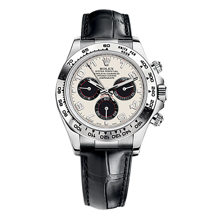 Cosmograph Daytona 116519 White Gold Watch (White And Black)