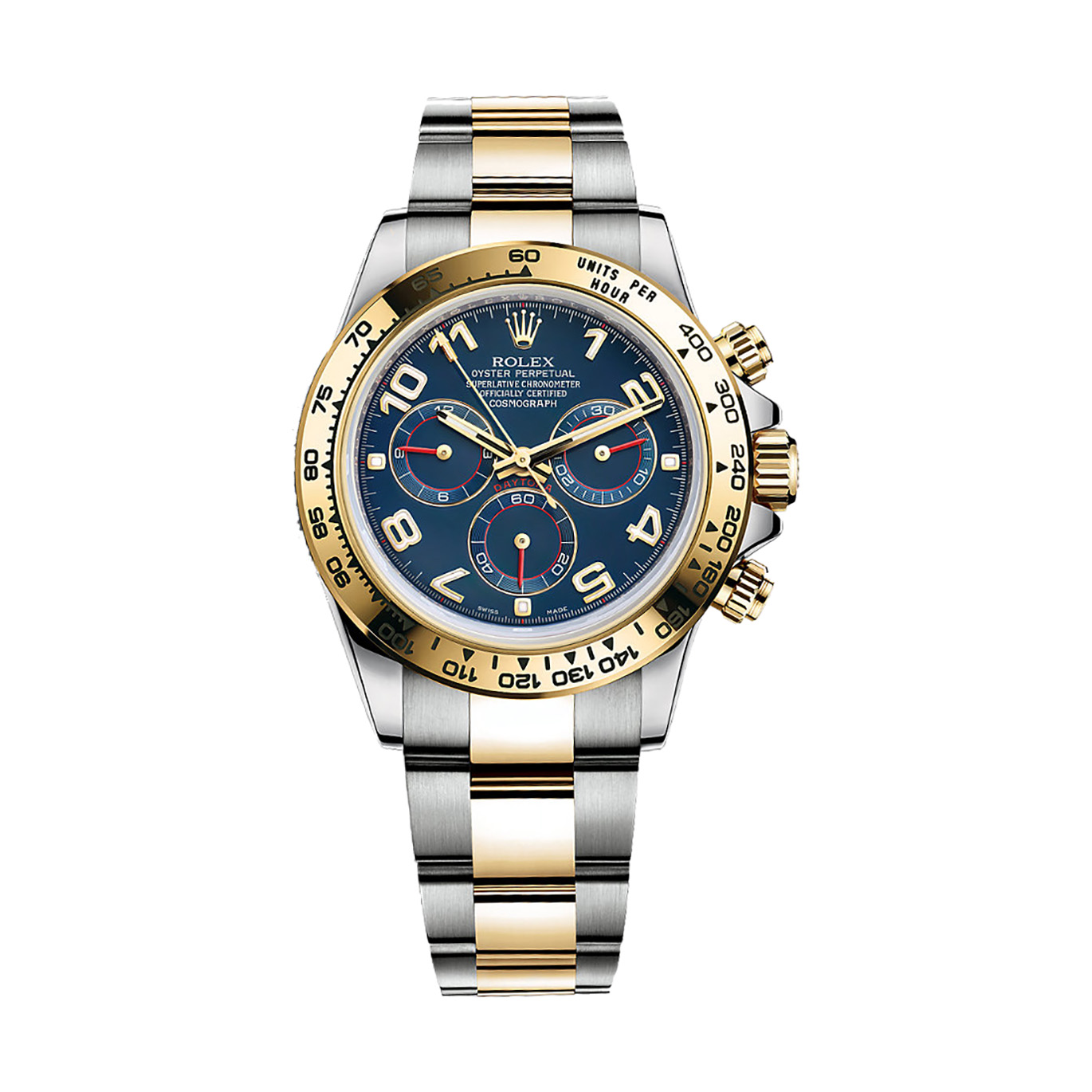 Cosmograph Daytona 116503 Gold & Stainless Steel Watch (Blue)