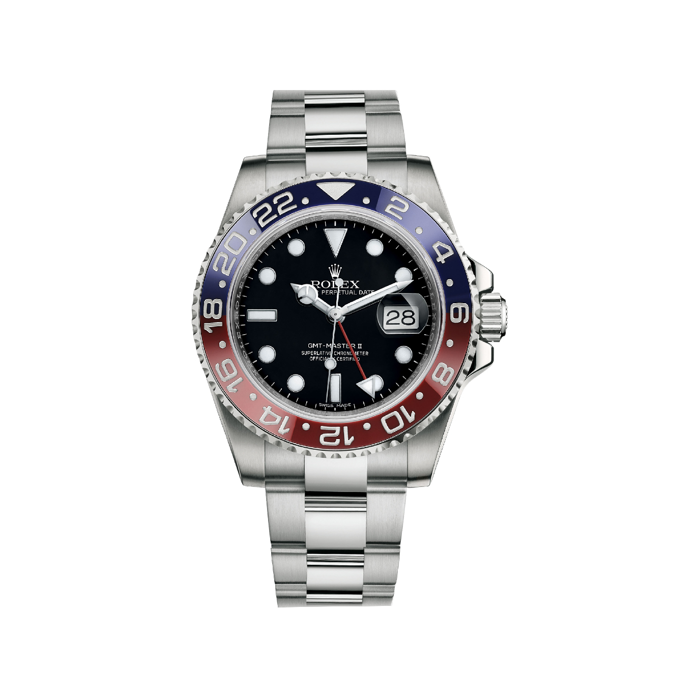 GMT-Master II 116719BLRO White Gold Watch (Black)