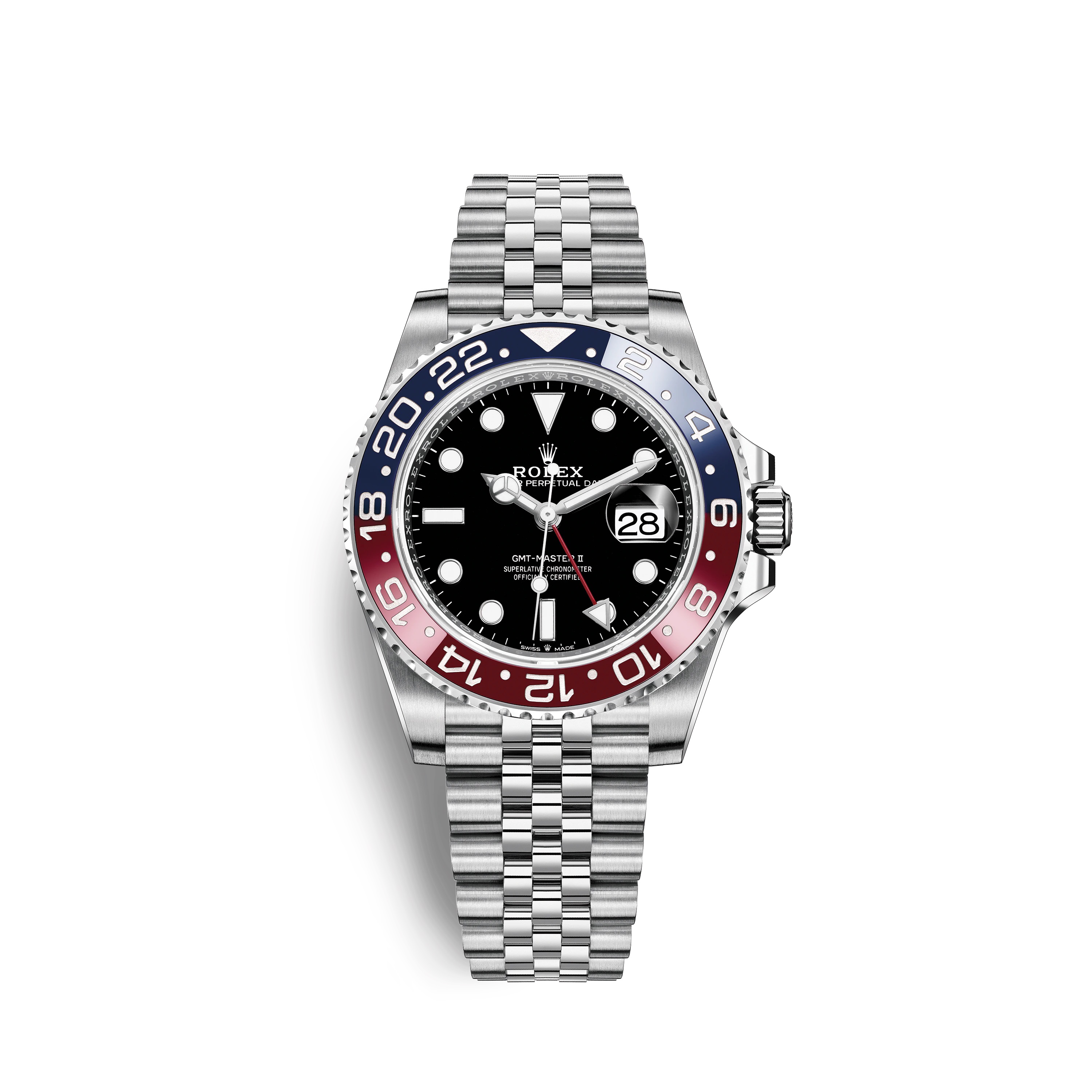 GMT-Master II 126710BLRO Stainless Steel Watch (Black)