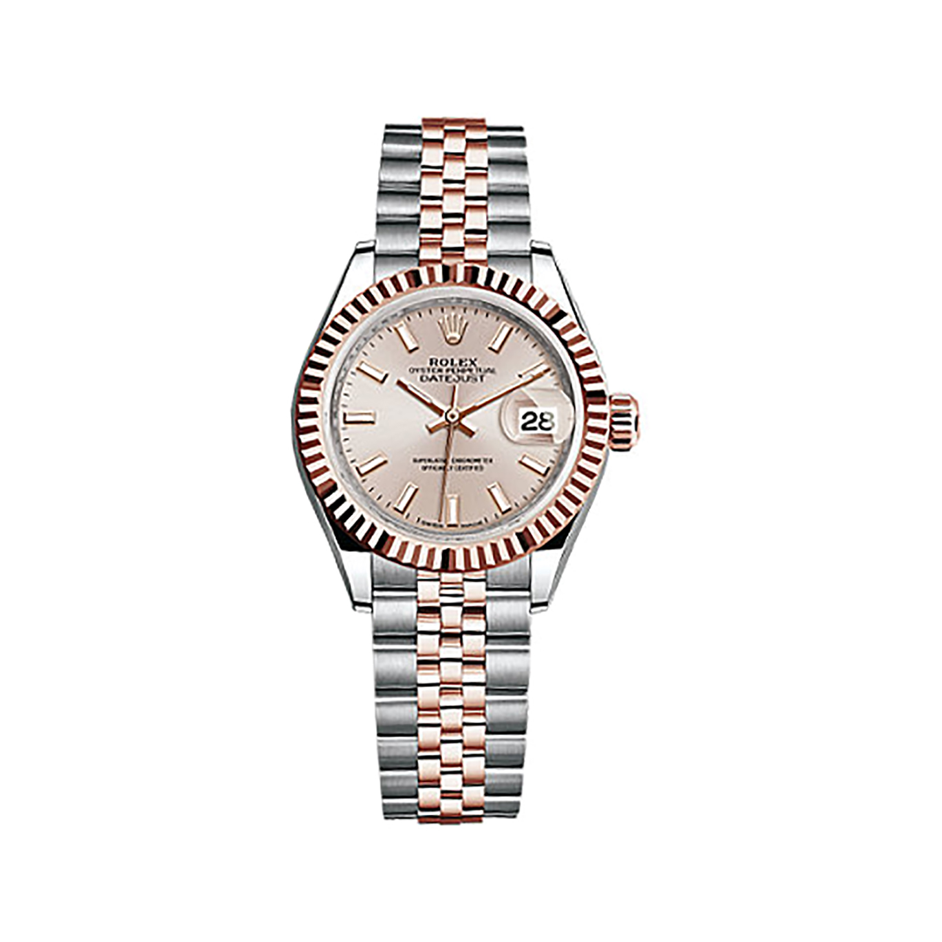 Lady-Datejust 28 279171 Rose Gold & Stainless Steel Watch (Sundust)