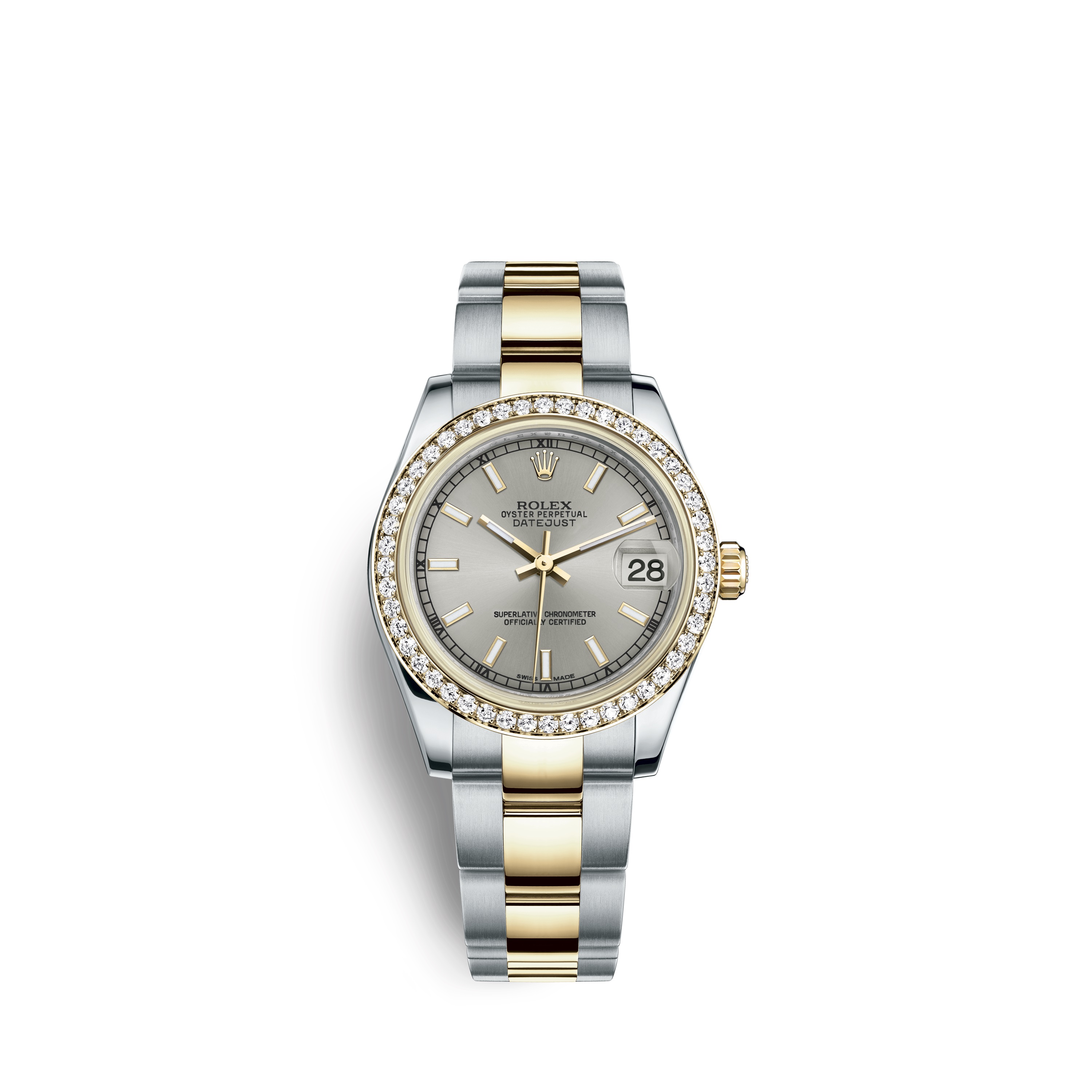 Datejust 31 178383 Gold and Stainless Steel Watch (Silver)