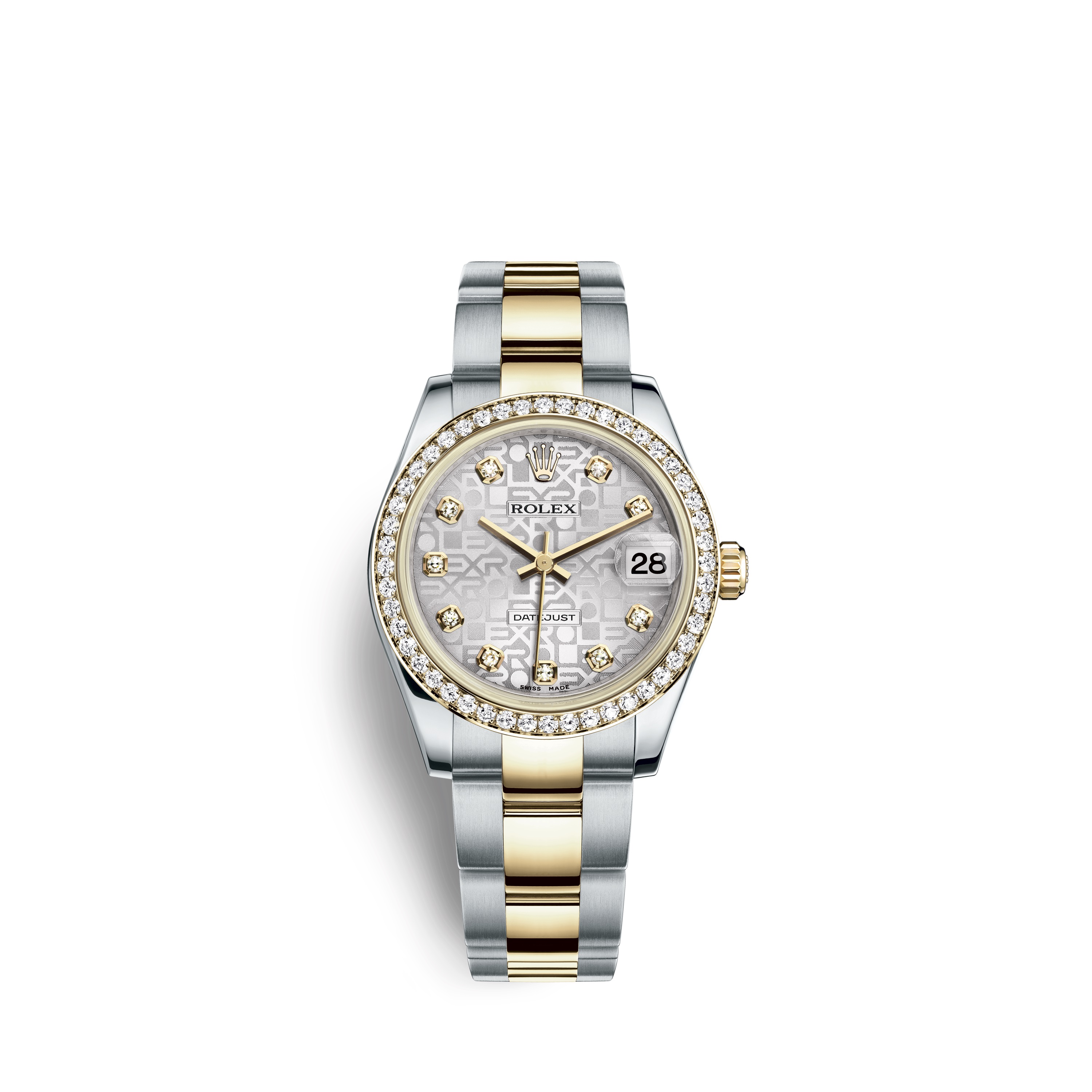 Datejust 31 178383 Gold and Stainless Steel Watch (Silver Jubilee Design Set with Diamonds)