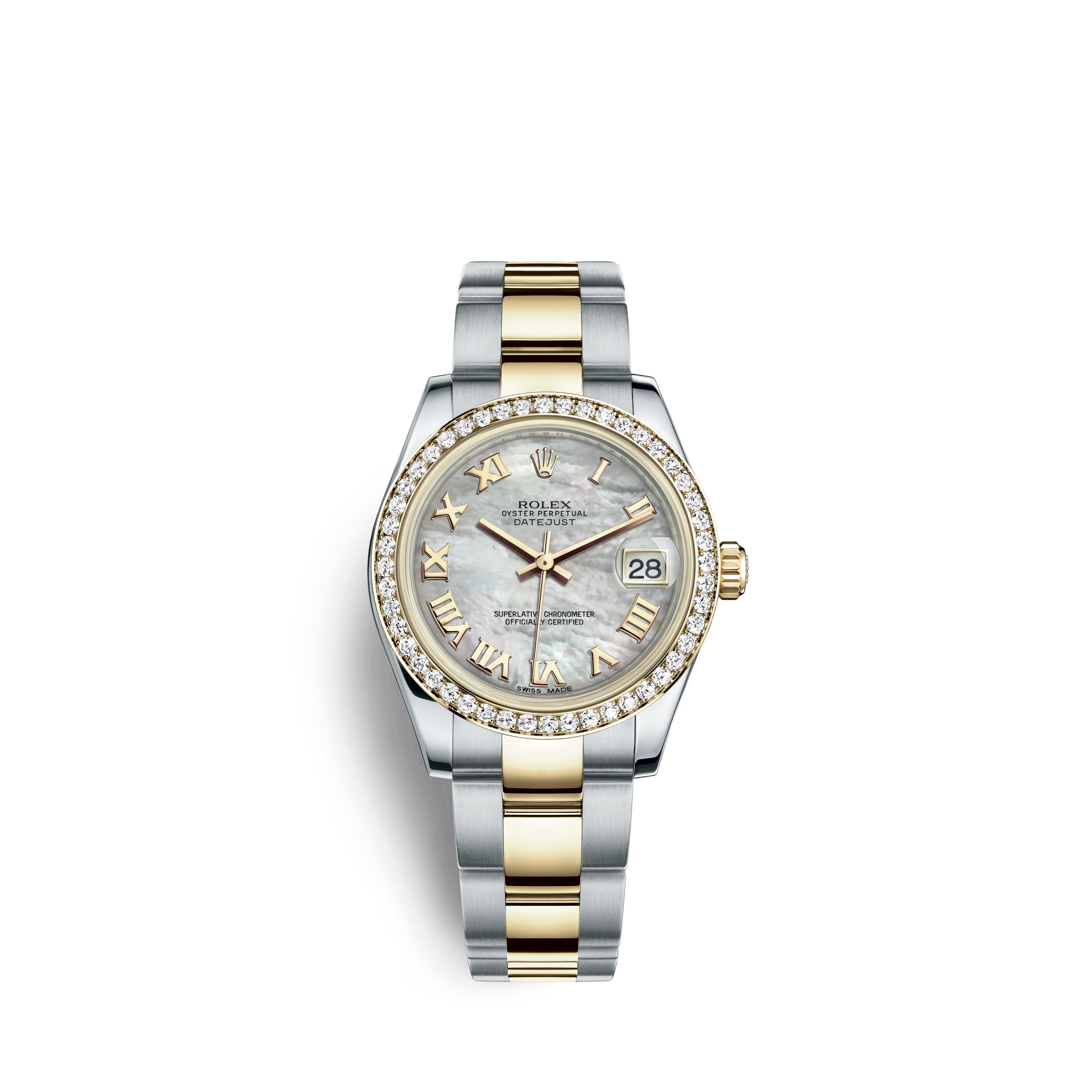 Datejust 31 178383 Gold and Stainless Steel Watch (White Mother-of-Pearl)