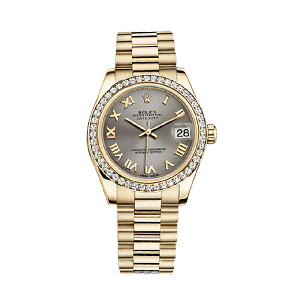 Datejust 31 178288 Gold & Diamonds Watch (Steel)