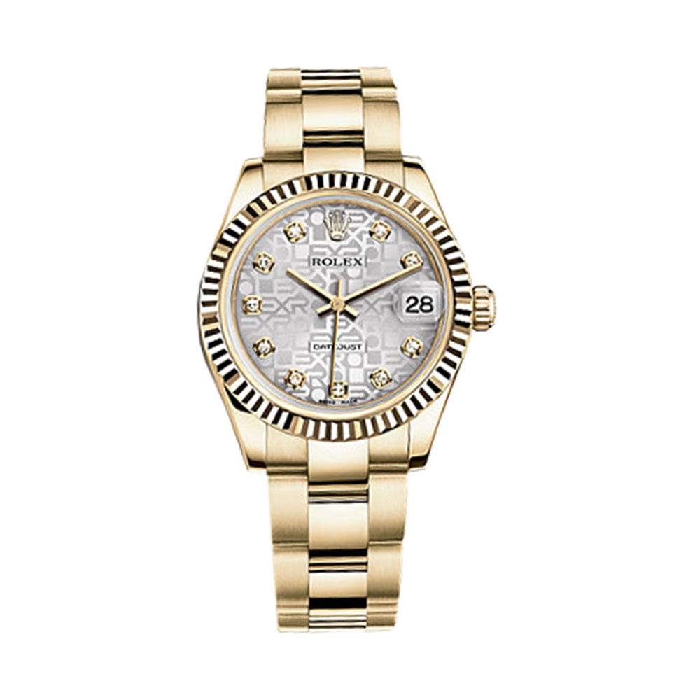Datejust 31 178278 Gold Watch (Silver Jubilee Design Set with Diamonds)