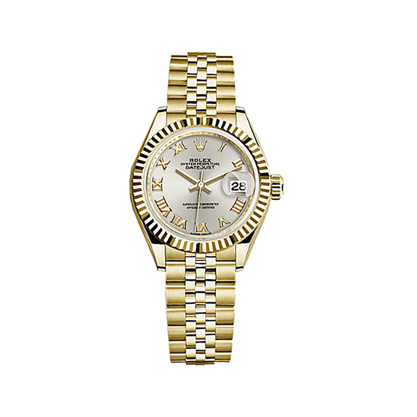 Lady-Datejust 28 279178 Gold Watch (Silver)