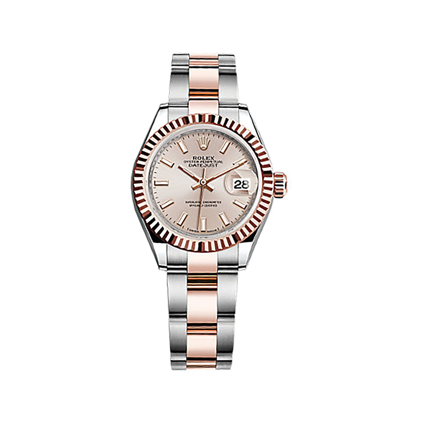 Lady-Datejust 28 279171 Rose Gold & Stainless Steel Watch (Sundust)