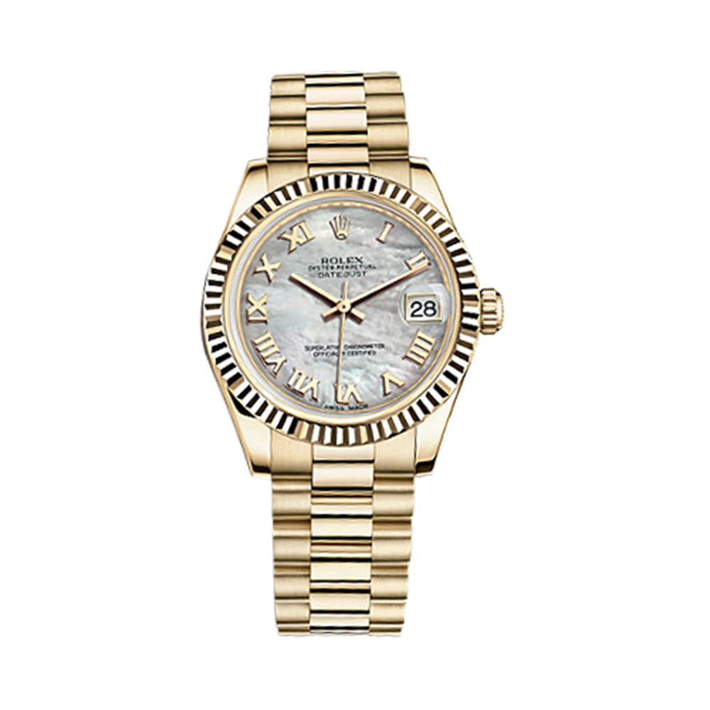 Datejust 31 178278 Gold Watch (White Mother-of-Pearl)