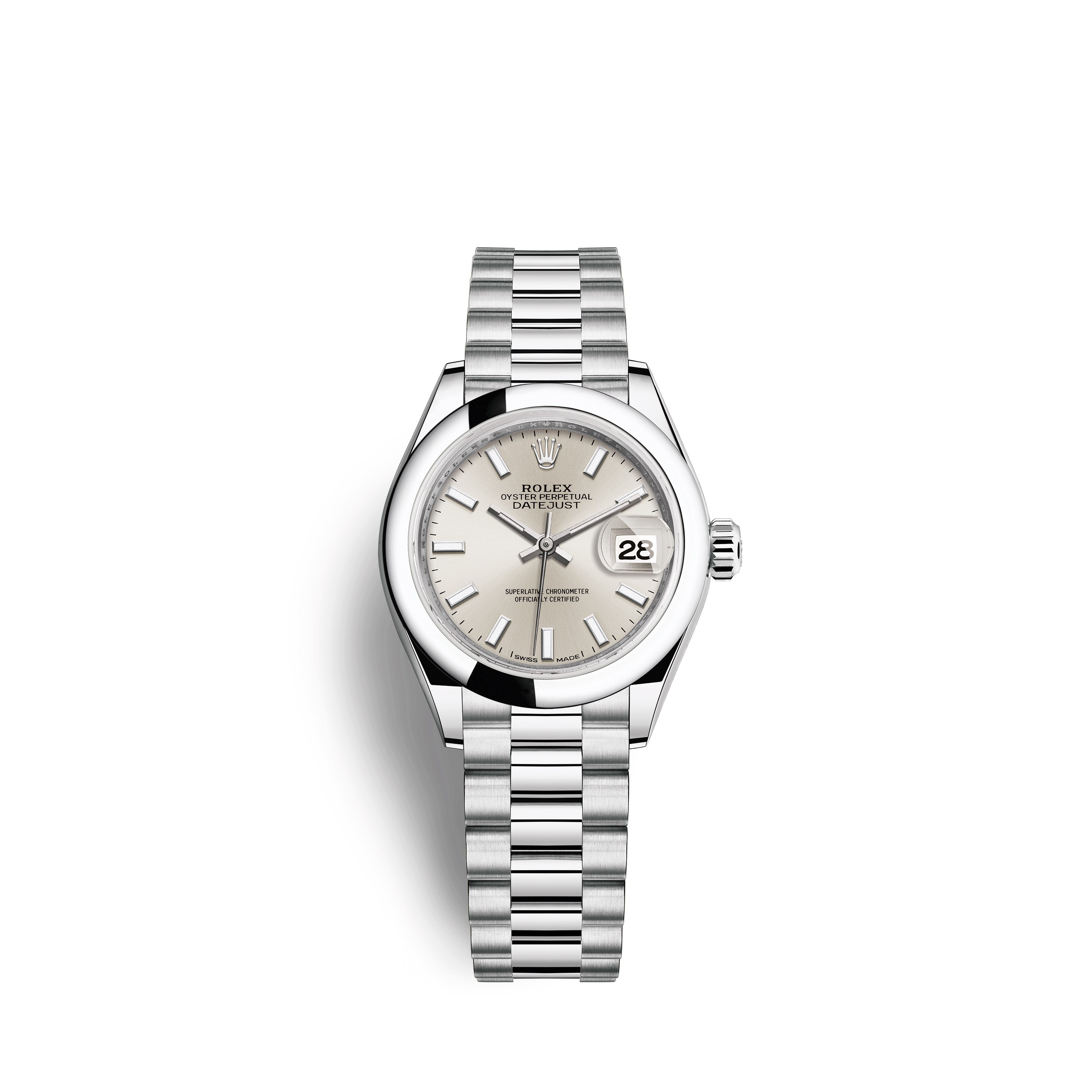 Lady-Datejust 28 279166 Platinum Watch (Silver)