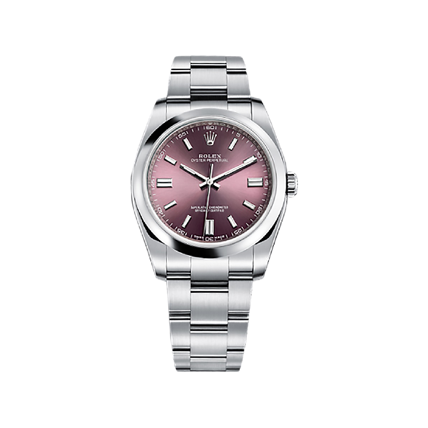 Oyster Perpetual 36 116000 Stainless Steel Watch (Red Grape)