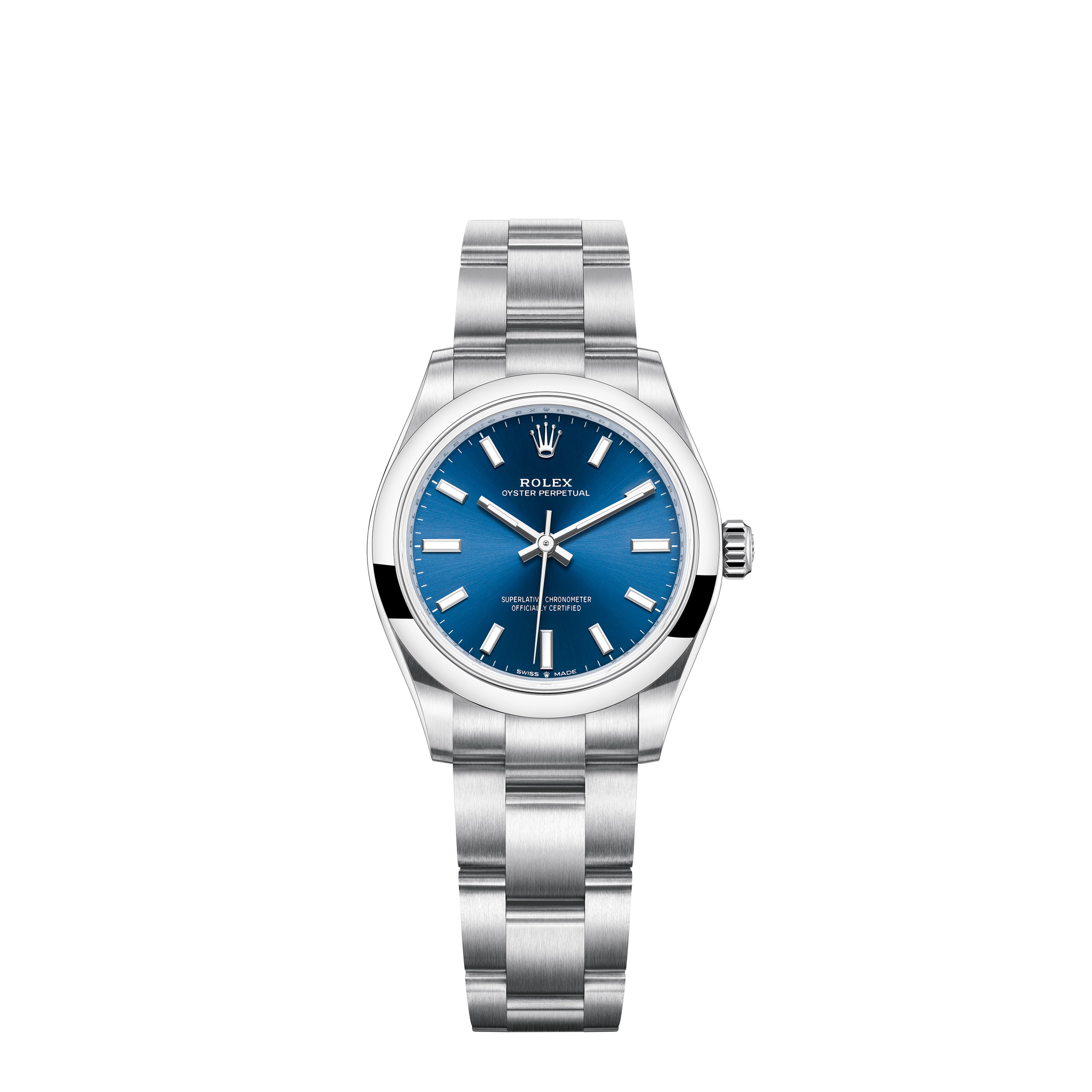 Oyster Perpetual 31 277200 Stainless Steel Watch (Bright Blue)