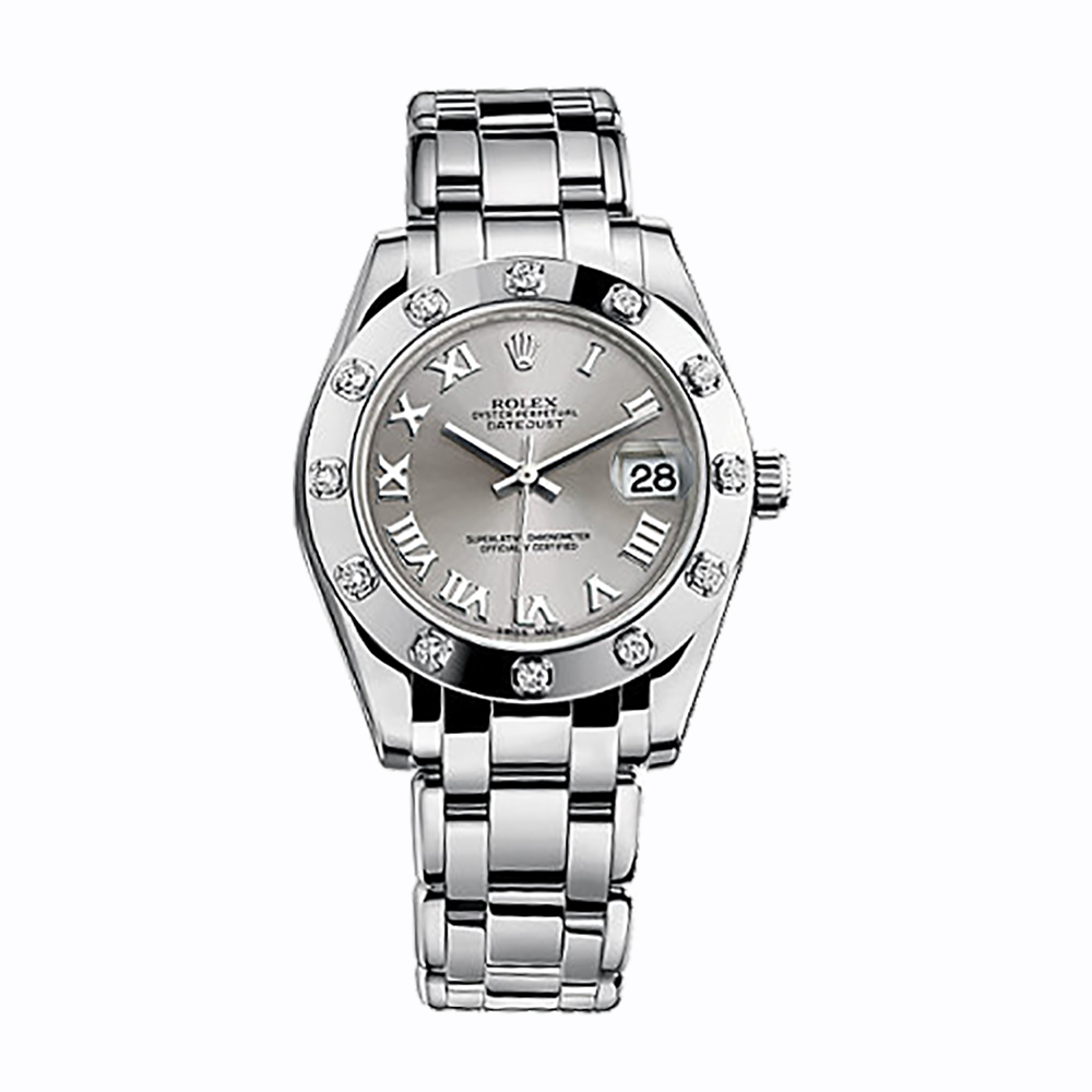 Pearlmaster 34 81319 White Gold Watch (Rhodium)