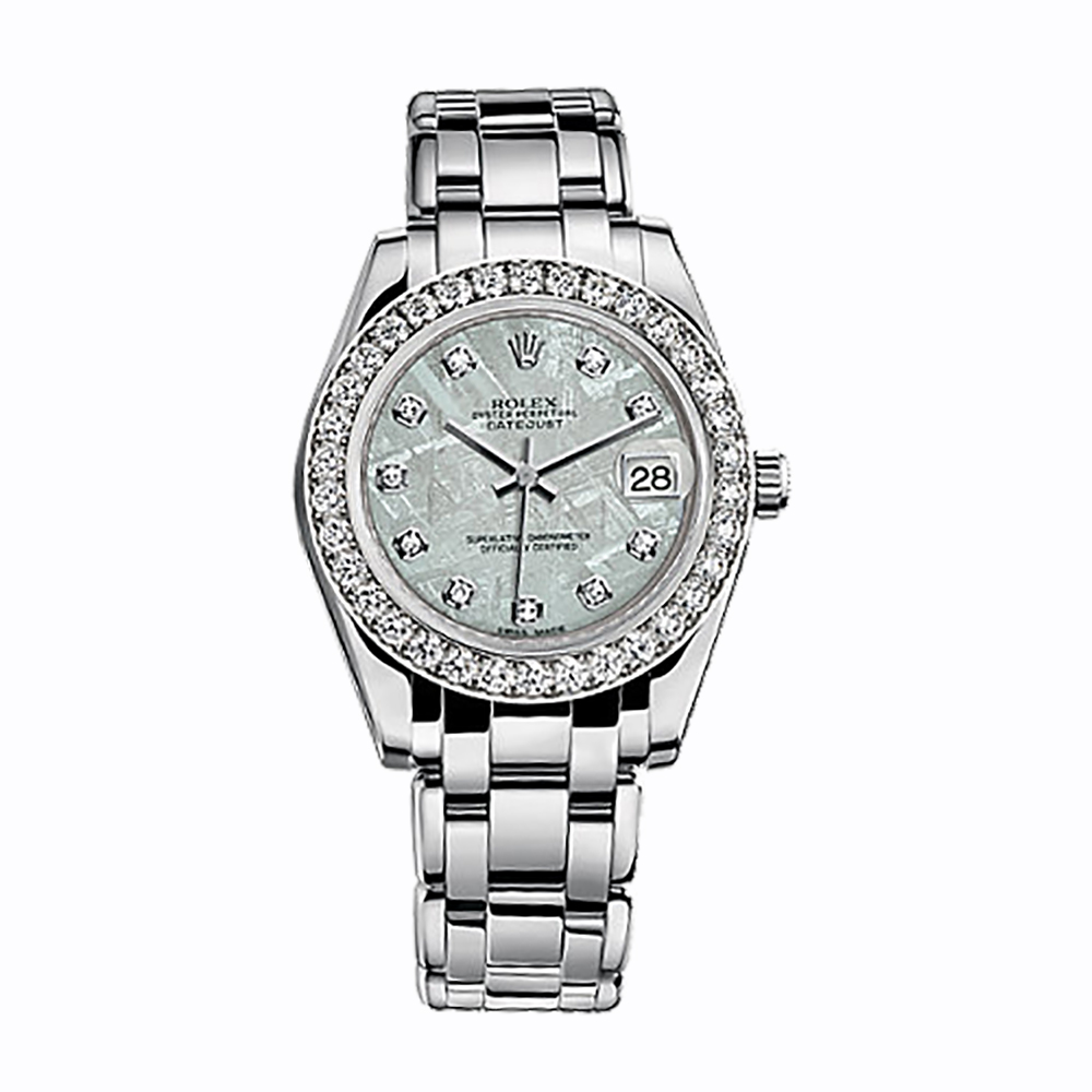 Pearlmaster 34 81299 White Gold Watch (Meteorite Set with Diamonds)