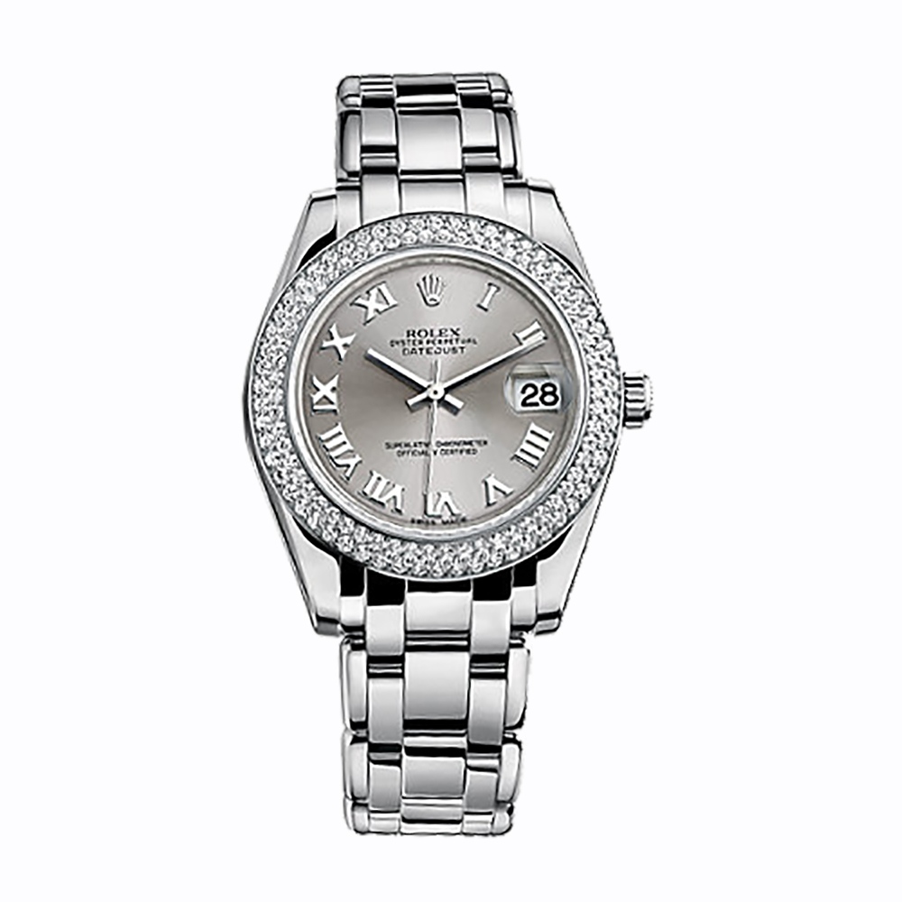 Pearlmaster 34 81339 White Gold Watch (Rhodium)
