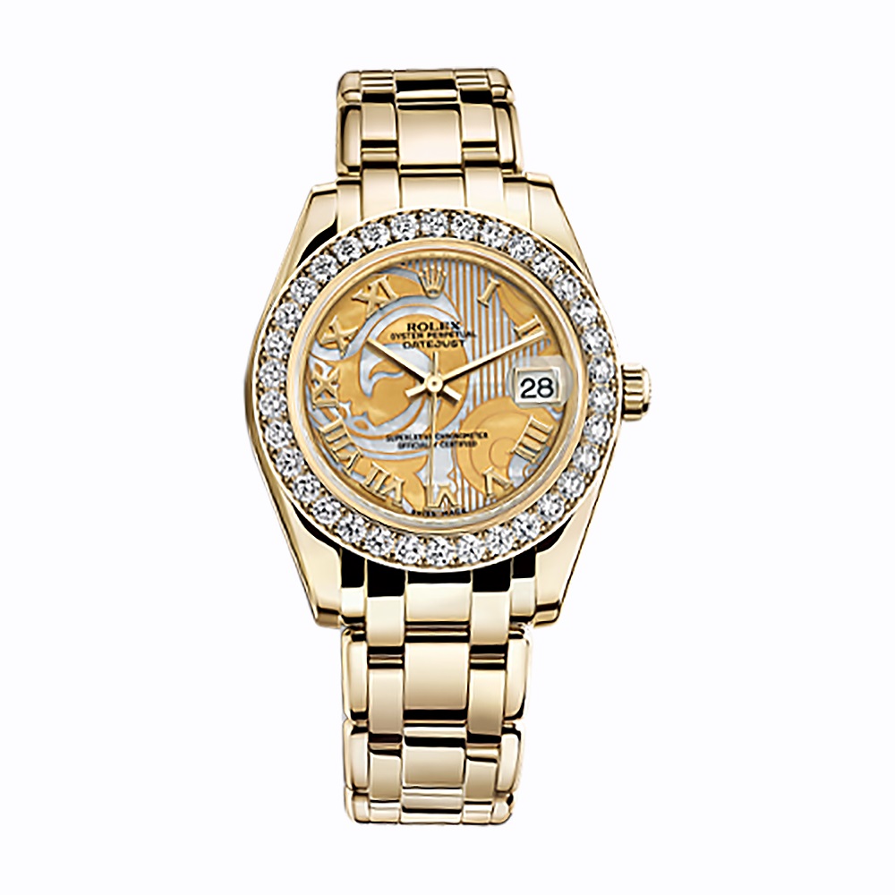 Pearlmaster 34 81298 Gold Watch (Goldust Dream)