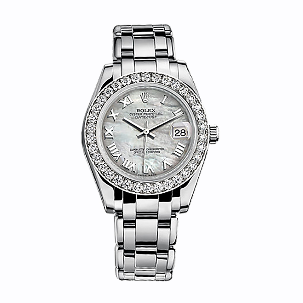 Pearlmaster 34 81299 White Gold Watch (White Mother-of-Pearl)