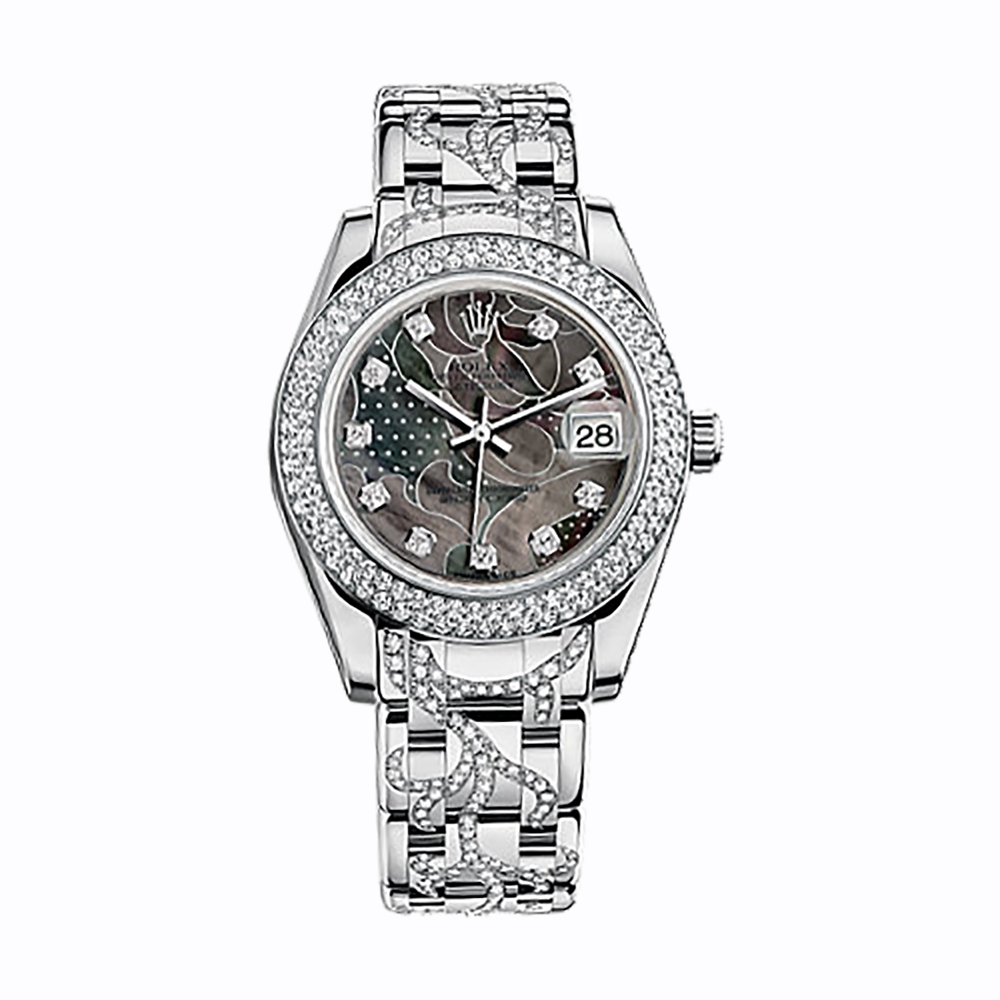Pearlmaster 34 81339 White Gold Watch (Goldust Dream Set with Diamonds)
