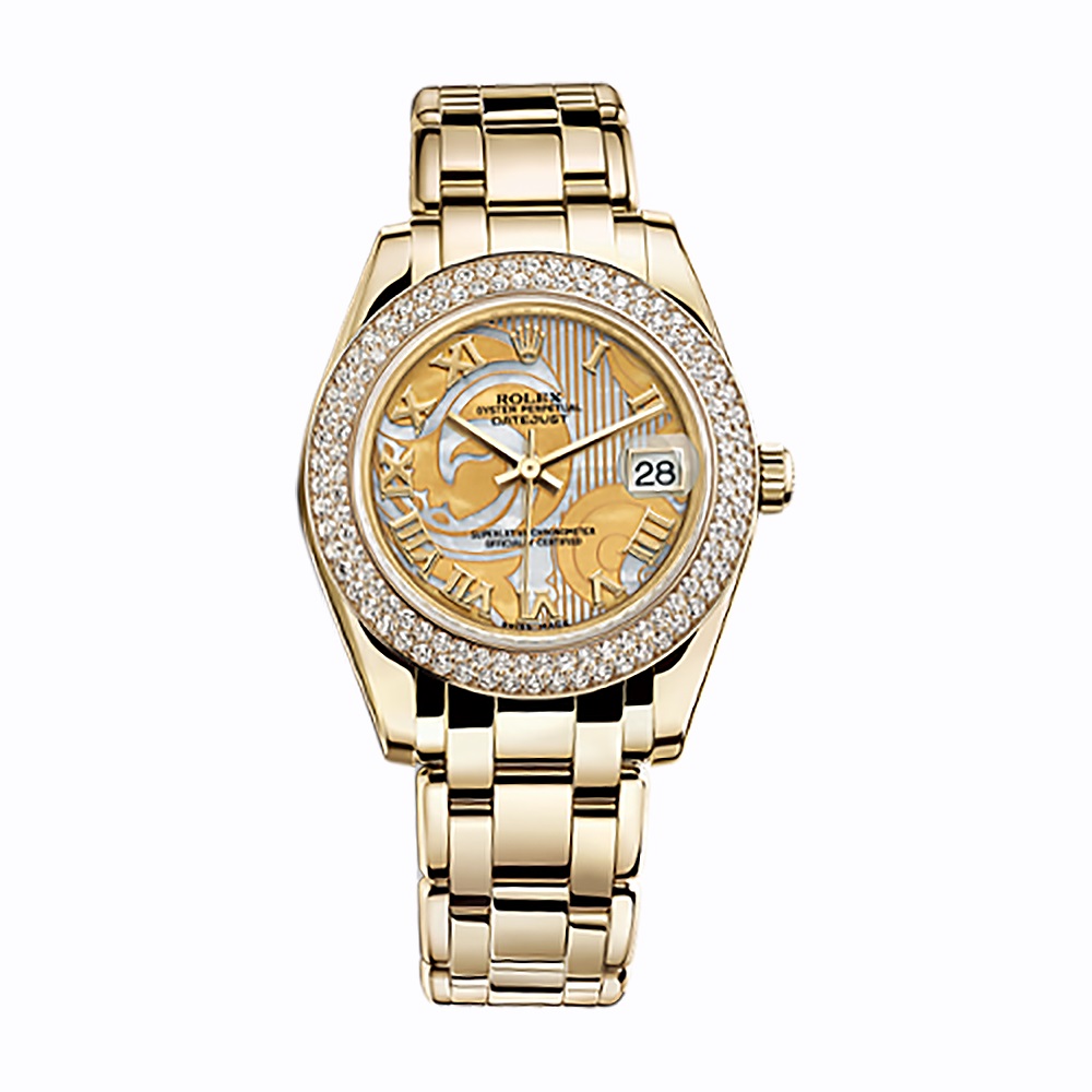 Pearlmaster 34 81338 Gold Watch (Goldust Dream)