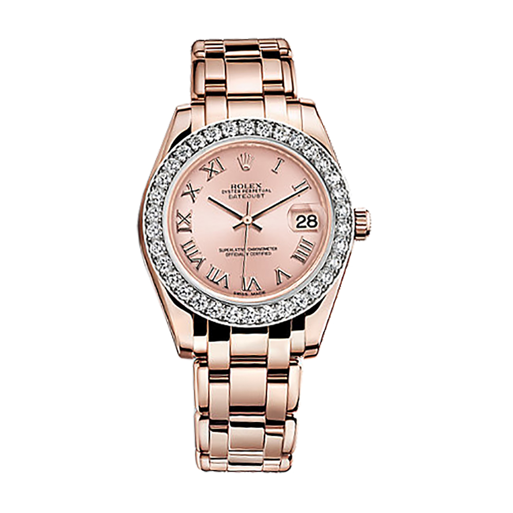 Pearlmaster 34 81285 Rose Gold Watch (Pink)