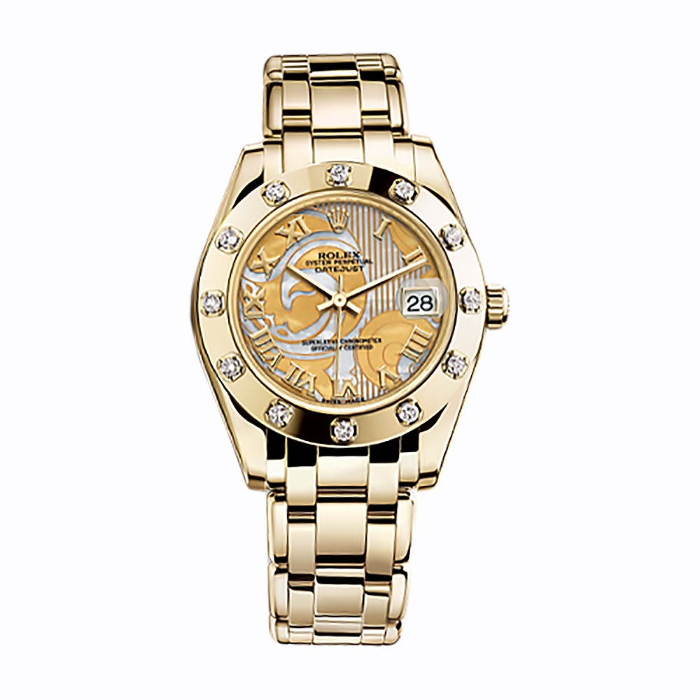Pearlmaster 34 81318 Gold Watch (Goldust Dream)