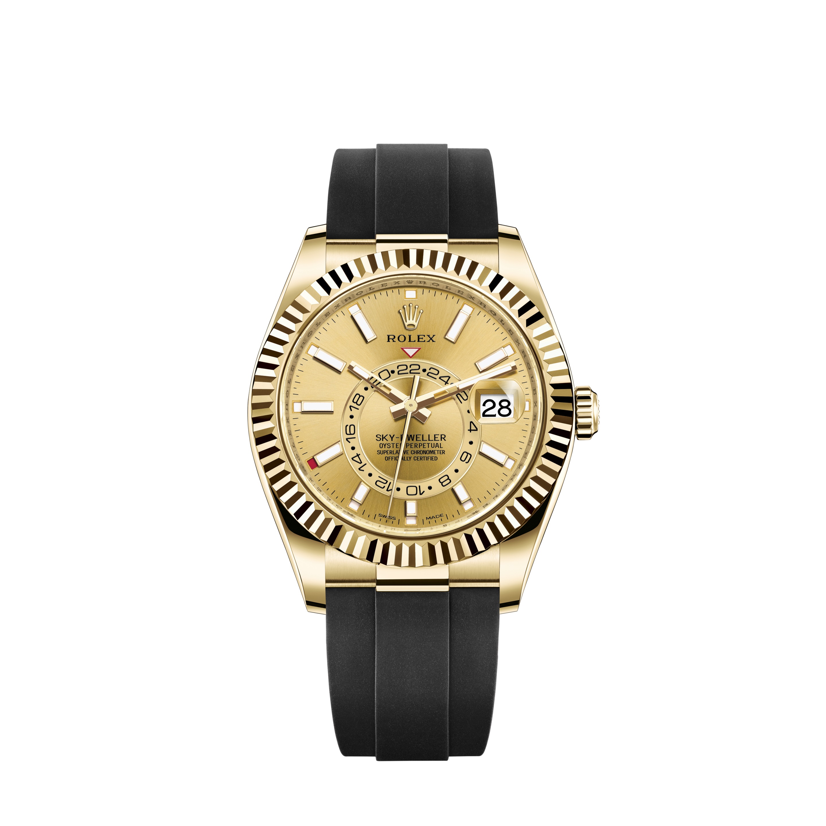 Sky-Dweller 326238 Yellow Gold Watch (Champagne-colour)