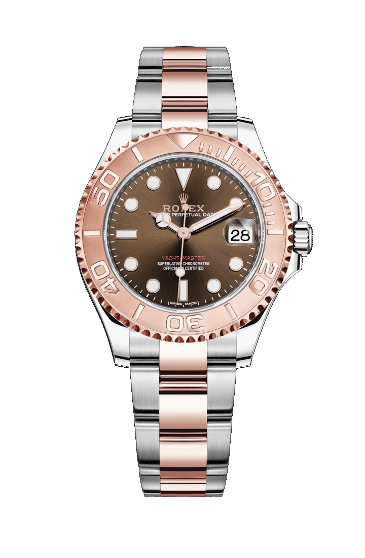 Yacht-Master 37 268621 Rose Gold & Stainless Steel Watch (Chocolate)