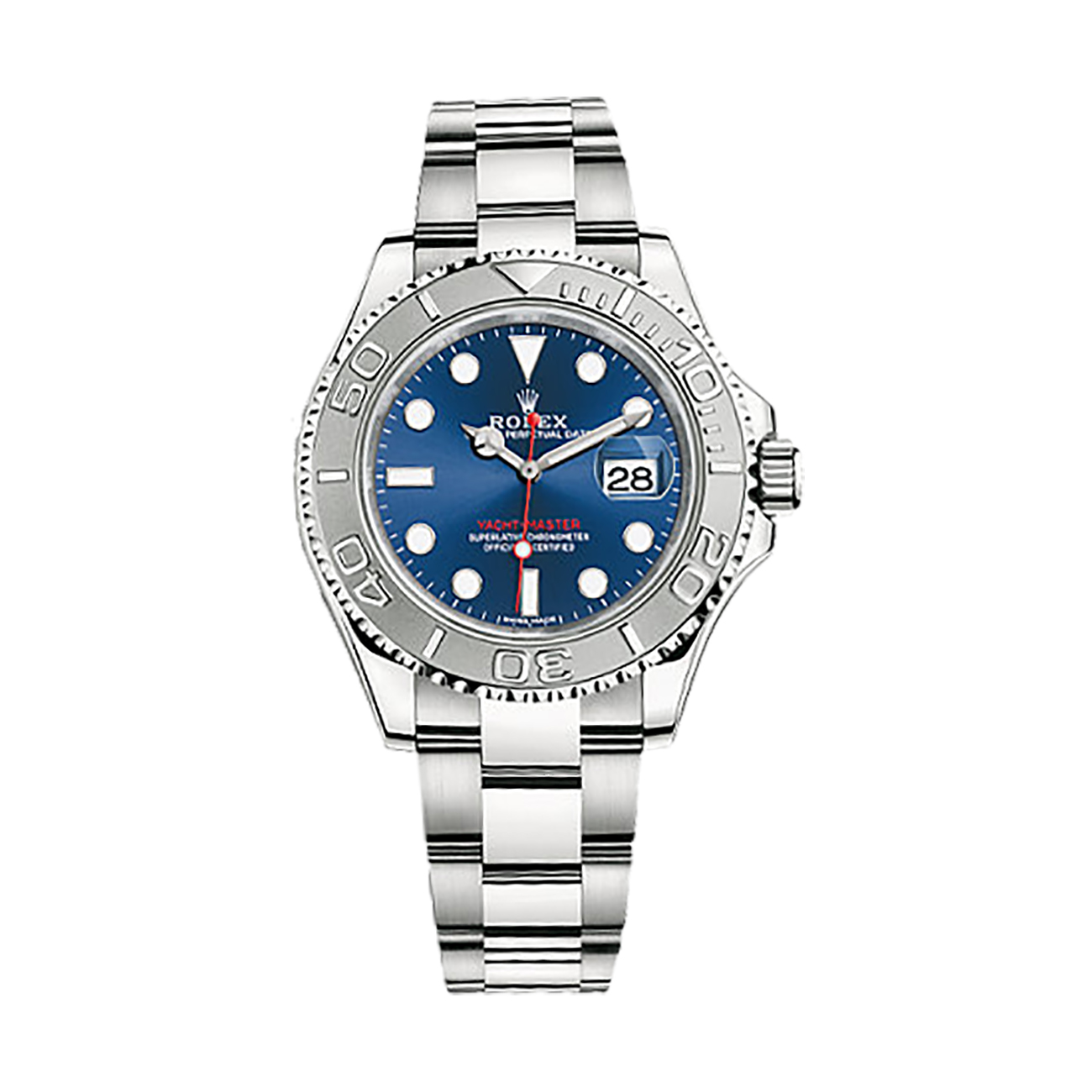 Yacht-Master 40 116622 Platinum & Stainless Steel Watch (Blue)