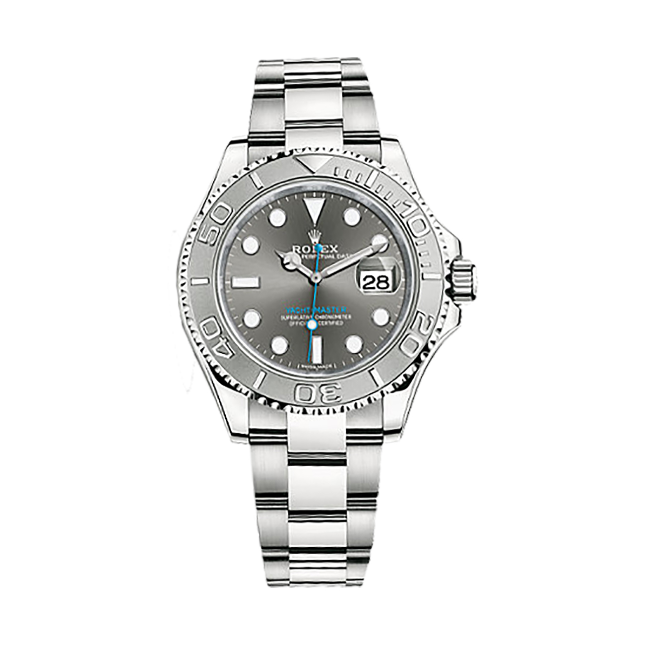 Yacht-Master 40 116622 Platinum & Stainless Steel Watch (Dark Rhodium)