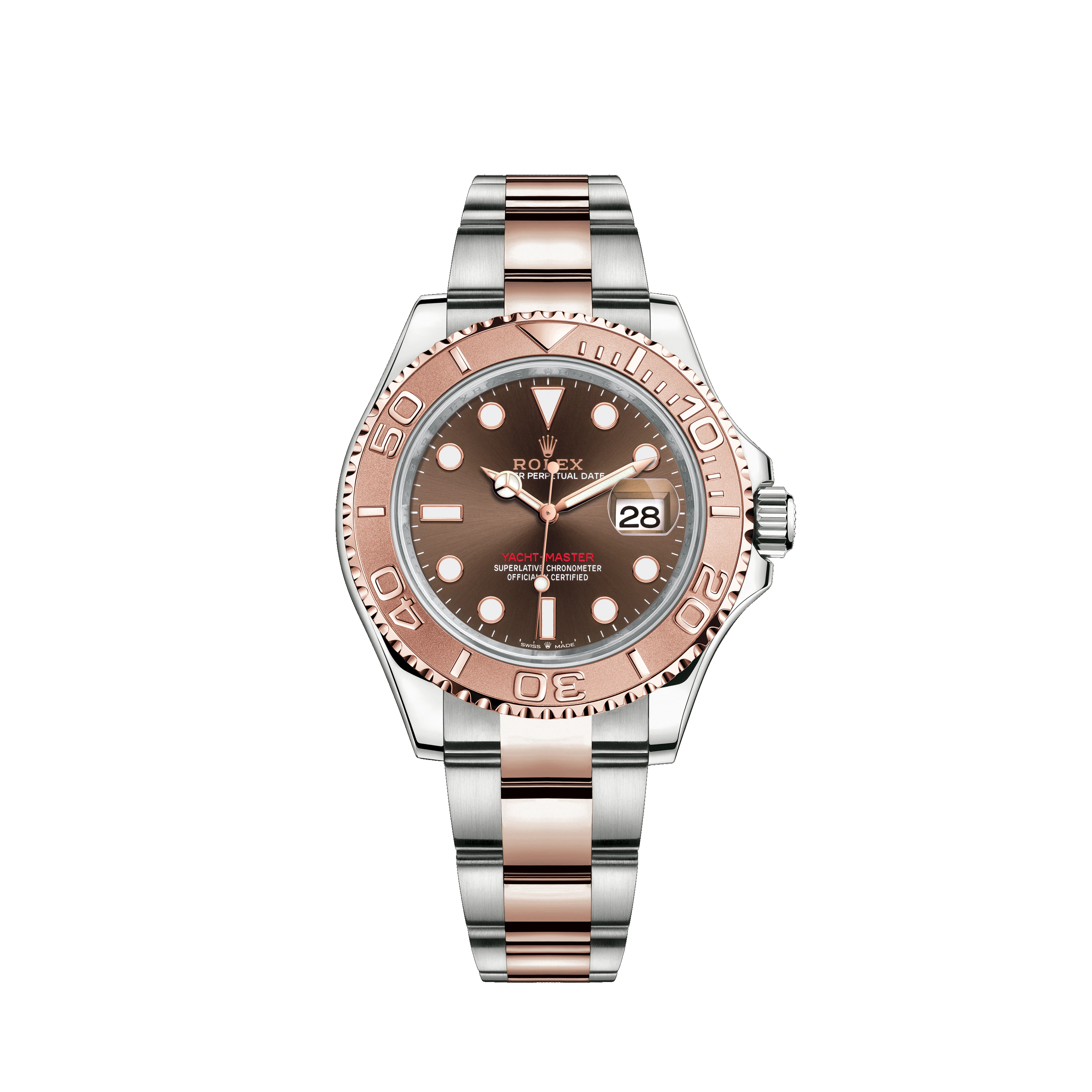 Yacht-Master 40 126621 Rose Gold & Stainless Steel Watch (Chocolate)