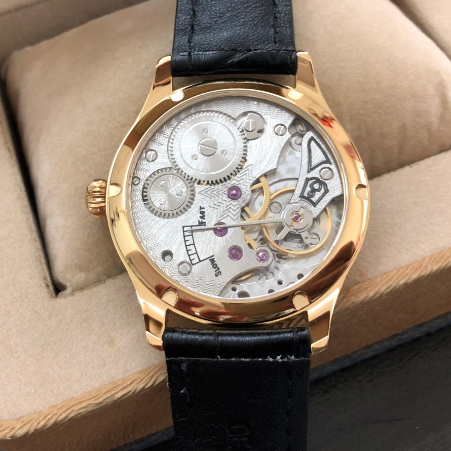 Gold case mechanical watch